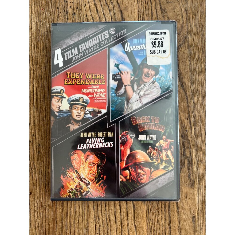 4 Film Favorites John Wayne Collection DVD Set Western Movies NEW Sealed